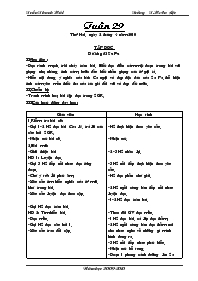 Giáo án các môn khối 4 (chuẩn kiến thức) - Tu