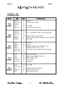 Giáo án các môn khối 4 - Tuần 27 - Lâm Thị Thanh Thuý