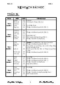 Giáo án các môn khối 4 - Tuần 28 - Lâm Thị Thanh Thuý