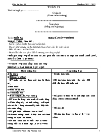 Giáo án Lớp 4 - Tuần 19 - Năm học 2010-2011 - Phạm Thị Phương Lan