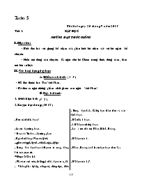 Giáo án Lớp 4 - Tuần 5 - Năm học 2011-2012 - Trần Thị Nhung