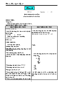 Giáo án môn Toán 4 - Tuần 13