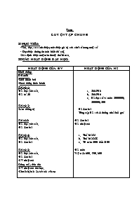 Giáo án môn Toán khối 4