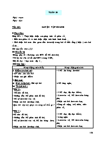 Giáo án Toán 4 - Tuần 30