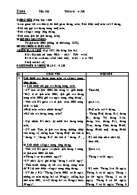 Giáo án Toán Lớp 3 - Tiết 103: Tháng - năm