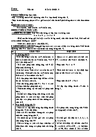 Giáo án Toán Lớp 3 - Tiết 66: Bảng chia 9