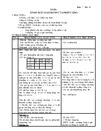 Giáo án Toán Lớp 4 - Tuần 7