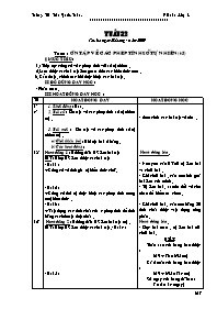 Giáo án bài học Lớp 4 - Tuần 32 - Trường Tiểu