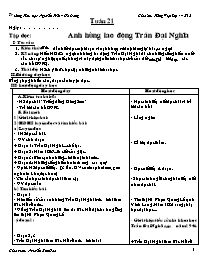 Giáo án Tiếng Việt 4 Tuần 21 - Trường Tiểu học Nguyễn Trãi