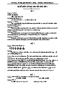 Bộ đề khảo sát học sinh giỏi Toán lớp 4