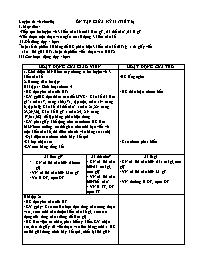 Giáo án bổ sung lớp 4 - Luyện từ và câu - Ôn tập giữa kỳ II (tiết 6)