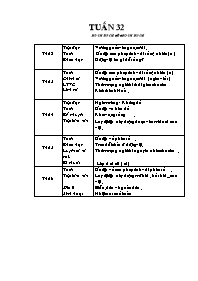 Giáo án các môn học lớp 4 năm 2009 - 2010 - Tuần 32
