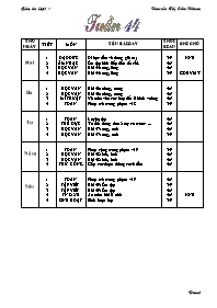 Giáo án Lớp 1 - Tuần 14 - Nguyễn Thị Cẩm Nhung
