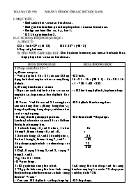 Giáo án Toán 4 tuần 12 (tiết 59): Nhân với số có hai chữ số (tr 69)