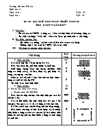 Giáo án Thể dục 5 - Bài 29: Bài thể dục phát 