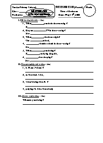 The second exam (form 5)