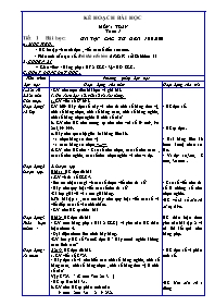 Giáo án lớp 4 - Tuần 1 môn Toán