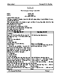 Giáo án Tổng hợp các môn lớp 4 - Tuần dạy 19 - Trường TH Võ Thị Sáu