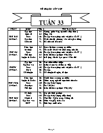 Giáo án Tổng hợp môn học lớp 4 - Tuần 33 (chi tiết)