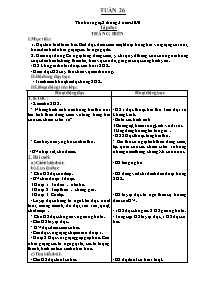 Giáo án các môn Tuần 26 - Lớp Bốn