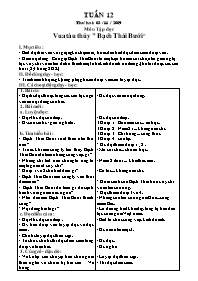 Giáo án dạy Lớp 4 (chuẩn KTKN) - Tuần 12