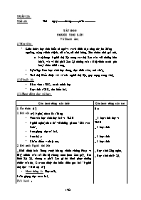 Giáo án khối 4 - Chuẩn KTKN - Tuần 23