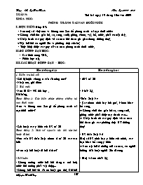 Giáo án Lớp 4 - Buổi 2 Tuần 9 - GV: Nguyễn Bá Hồng - Trường tiểu học Giai Xuân