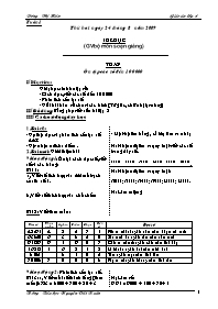 Giáo án Lớp 4 - Tuần 1 đến 8 - GV: Dương Thị Hiên - Trường Tiểu học Nguyễn Viết Xuân