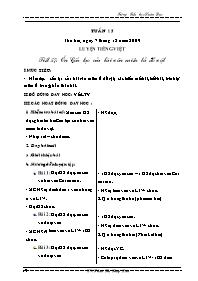 Giáo án Lớp 4 - Tuần 15 - GV: Phan Thị Thúy Lan - Trường Tiểu học Xuân Dục