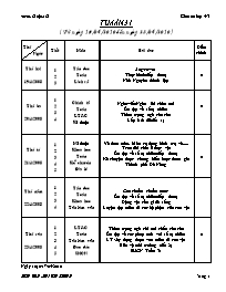 Giáo án Lớp 4 - Tuần 31 - Giáo Viên: Bùi Văn Chung - TH Đinh Bộ Lĩnh