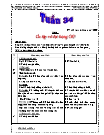 Giáo án Toán 4 - Tuần 34 - GV: Nguyễn Thị Vũ Tâm - Trường TH số 1 Nhơn Hưng