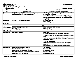 Kế hoạch bài dạy lớp 1+2 - Tuần 1 - Giáo viên: Đào Phước Hậu - Trường TH Bình Hòa Hưng