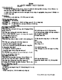 Giáo án 2 cột - Khối 4 - Tuần 17