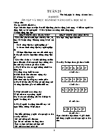 Giáo án các môn lớp 4 - Tuần thứ 25