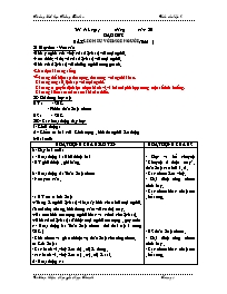 Giáo án Lớp 4 - Tuần 21 - GV: Nguyễn Ngọc Tha