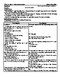 Giáo án Lớp 4 - Tuần 28 - GV: Phan Xuân Hưng