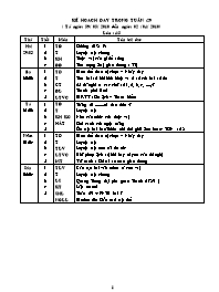 Giáo án Tuần 29 - Khối 4 - Chuẩn KTKN và BVMT