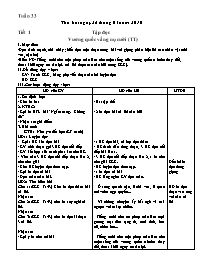 Giáo án 3 cột - Lớp 4 - Tuần 33