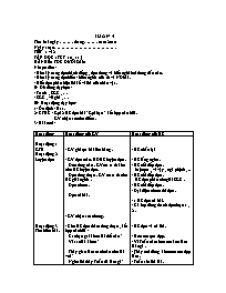 Giáo án dạy học Tuần 04 - Lớp 4