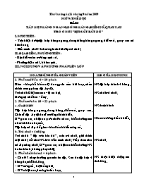 Giáo án giảng dạy Khối 4 - Tuần 5