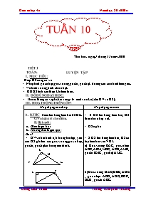 Giáo án Lớp 4 - Tuần 10 - GV: Hoàng Bích Thanh - Trường TH thị trấn Tà Lùng