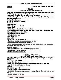 Giáo án Lớp 4 - Tuần 13 - GV: Dương Văn Minh - Trường TH Kỳ Tây