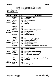Giáo án Lớp 4 - Tuần 17 - GV: Lâm Thị Thanh Thuý - Trường Tiểu học “C” Long Giang