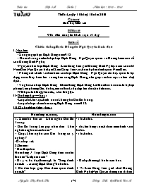 Giáo án Lớp 4 - Tuần 7 - GV: Nguyễn Thị Minh Thu - Trường Tiểu học Đình Cao A