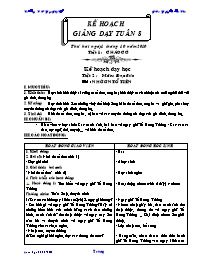 Giáo án Lớp 4 - Tuần 8 - GV : Nguyễn Đôn Tám - Trường T.H Ngô Gia Tự