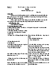 Giáo án Tuần 7 (2 buổi/ ngày) - Lớp 4